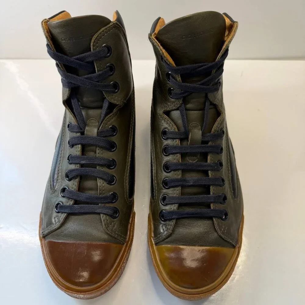 Dior Homme Leather High-Top Sneakers – EU 41 / US 8 - Picture 5 of 13